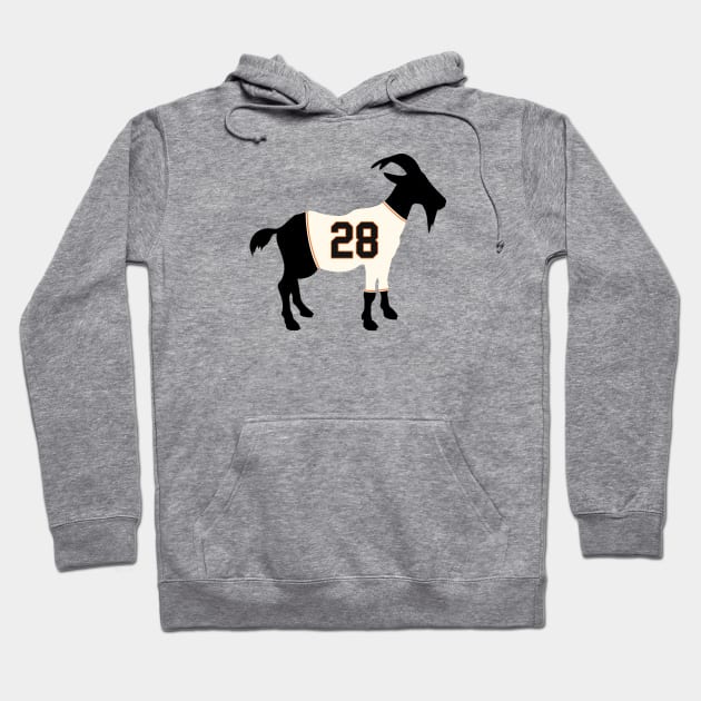 Buster Posey GOAT Hoodie by cwijeta